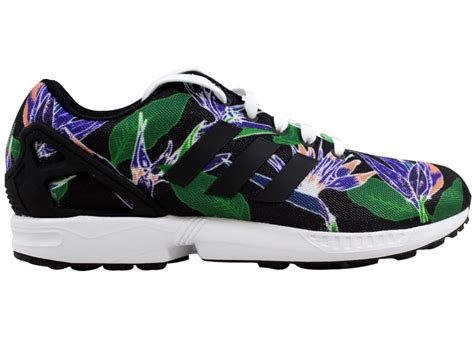 ādídásī ZX Flux nǚhái|adidas ZX Flux Hawaiian Black/Black.